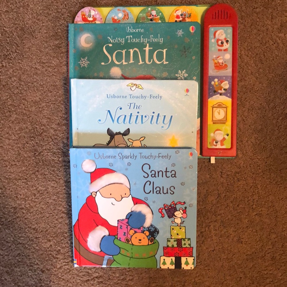 Set of three Christmas Usborne Books